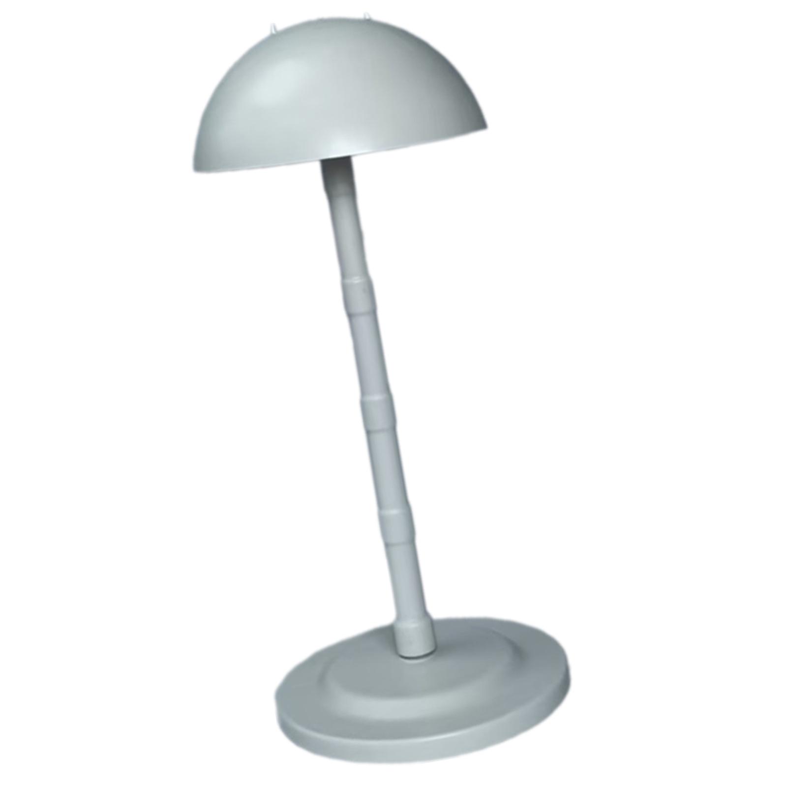 Wigs Stand Mushroom Top Wigs Holder Portable Hat Display Stand Hat Display Holder Tool for Wigs  White