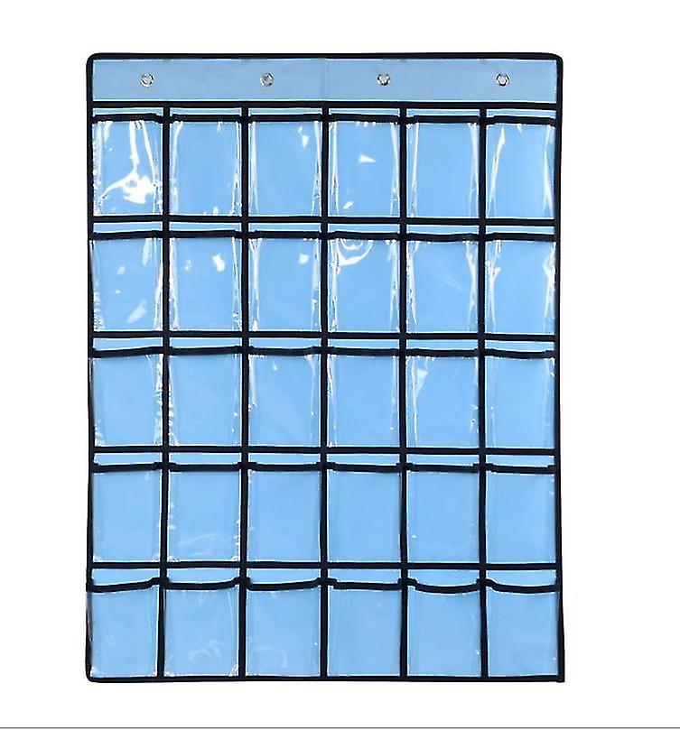 Classroom Pocket Chart For Cell Phones Calculators, 9/20/30/36 Clear Pockets