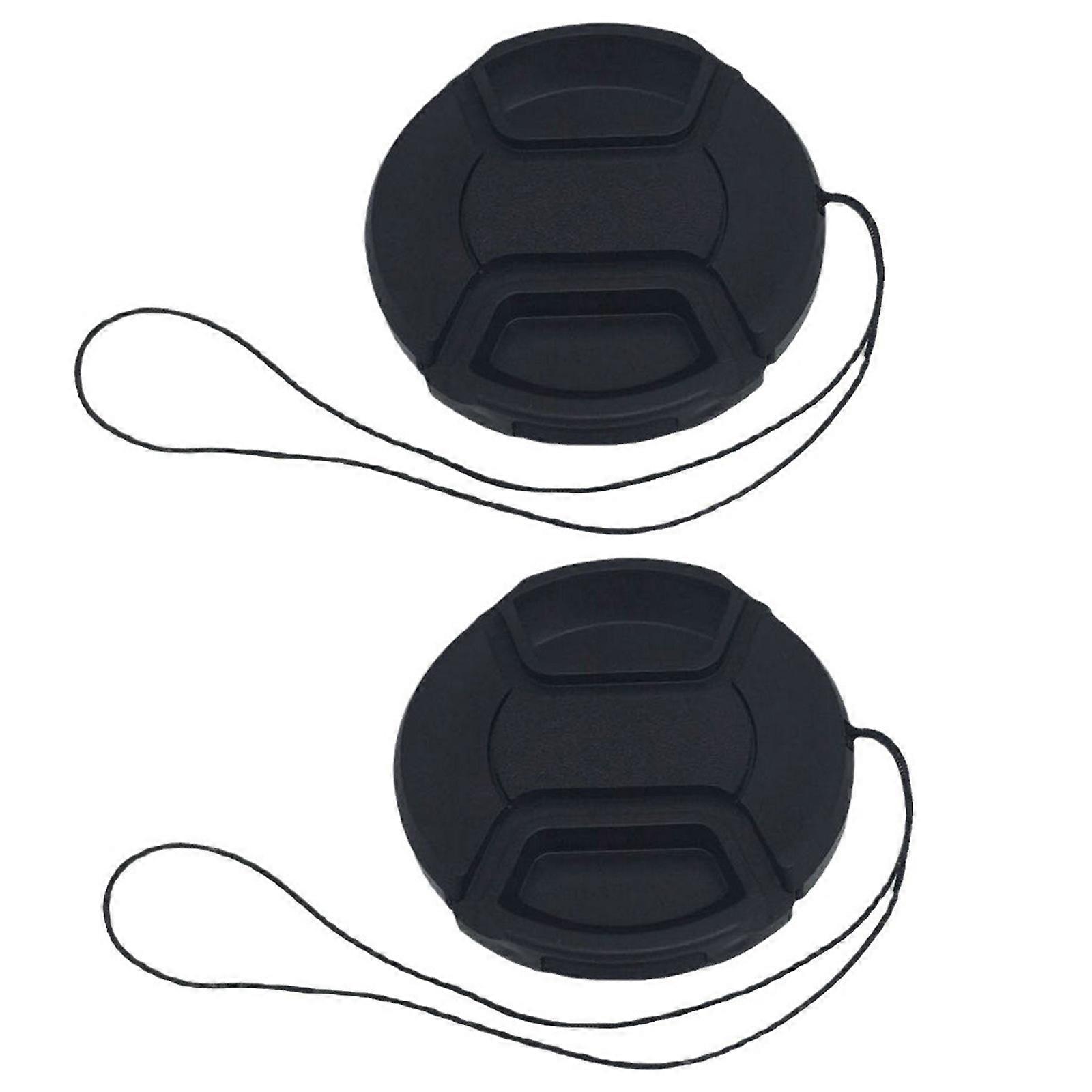 Revertible Center Squeeze Lens Hat For Digital Cameras Dustproof Cover With Secure Adhesive Mounting Structure Multicolor