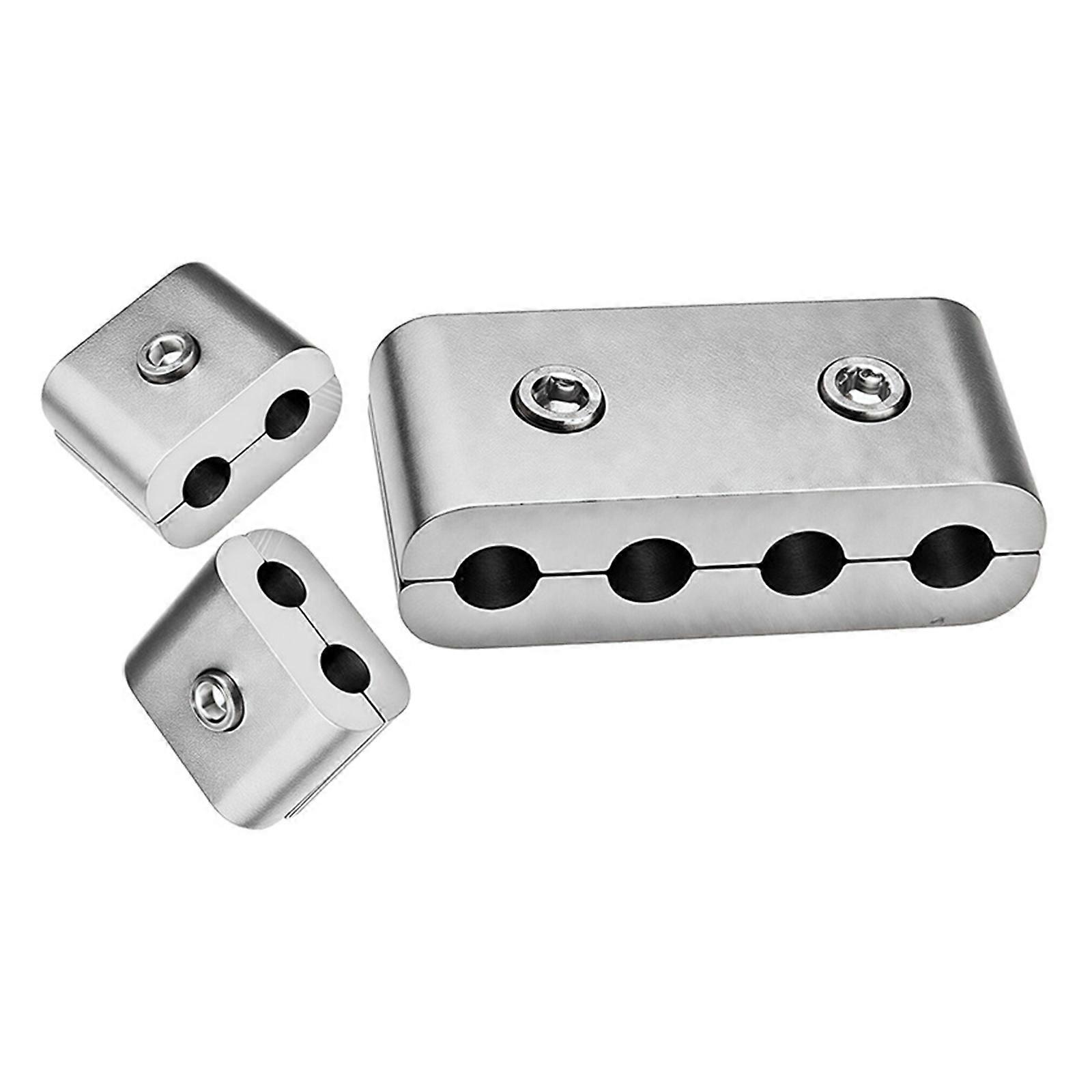 Motorcycle Cable Organizer Clamp Clip Corrosion Resistant Aluminum Alloy Quick Installation for Most Bikes Scooters  Silver