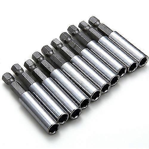 10pcs Magnetic Extension Extend Socket Drill Bit Holder 1/4 Inch Hex Power Tool Qinhai
