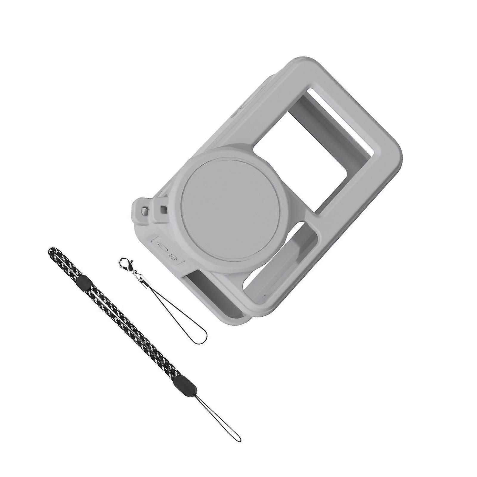 Camera Accessory Bundle for Action 5 Soft Silicone Case, Secure Neck Straps, AntiLoss Tethers, and Lens Protectors Multicolor