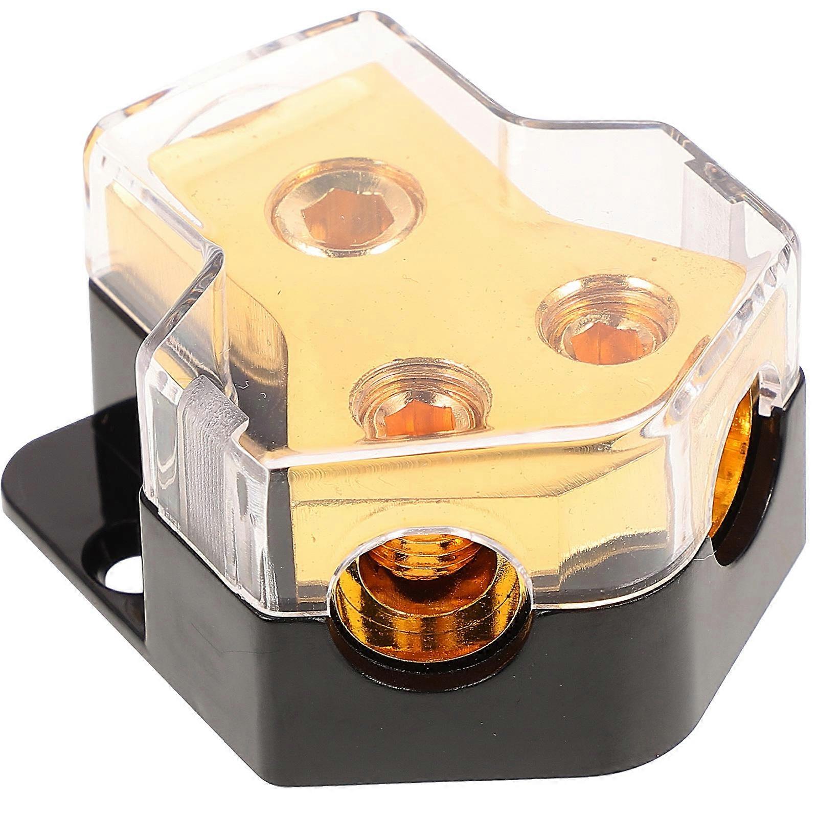 Distribusjon Block Vehicle Audio 1 i 2 Ways Out Power Distributør Block Bil forsterker splitter