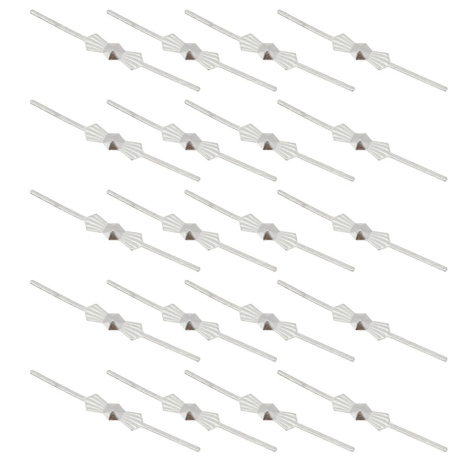 200pcs συνδετήρες πολυελαίων μετάλλων που στερεώνουν τα μέρη σφαιριδίων κρυστάλλων καρφιτσών παπιγιόν