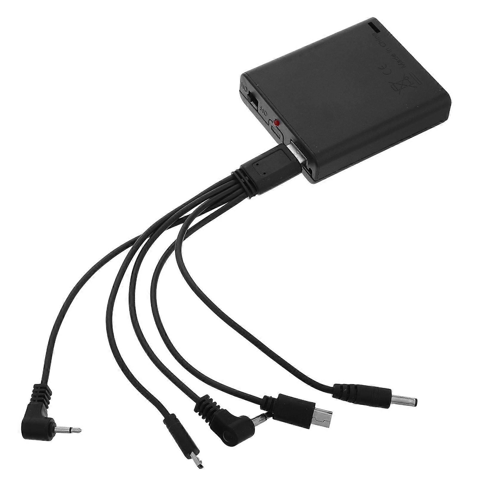 Black External Battery Box Maintenance High Security Long Battery Life Compatible With Various Brands 1Pack