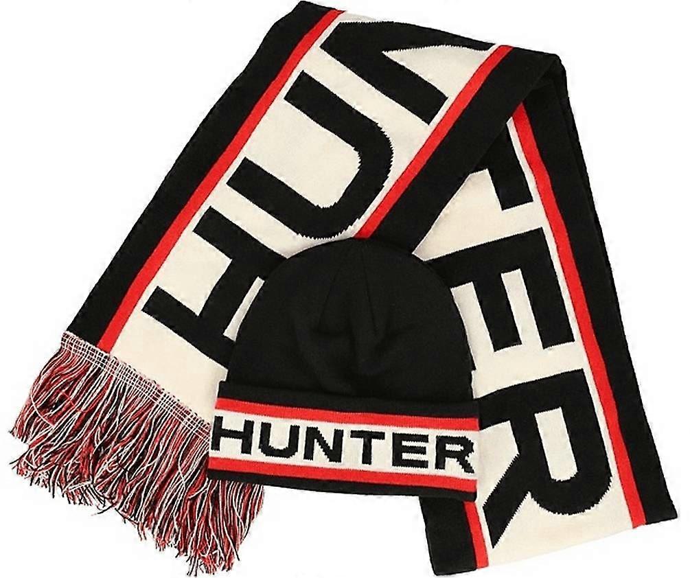 Hunter Dunbar Scarf and Beanie Box Set - Black