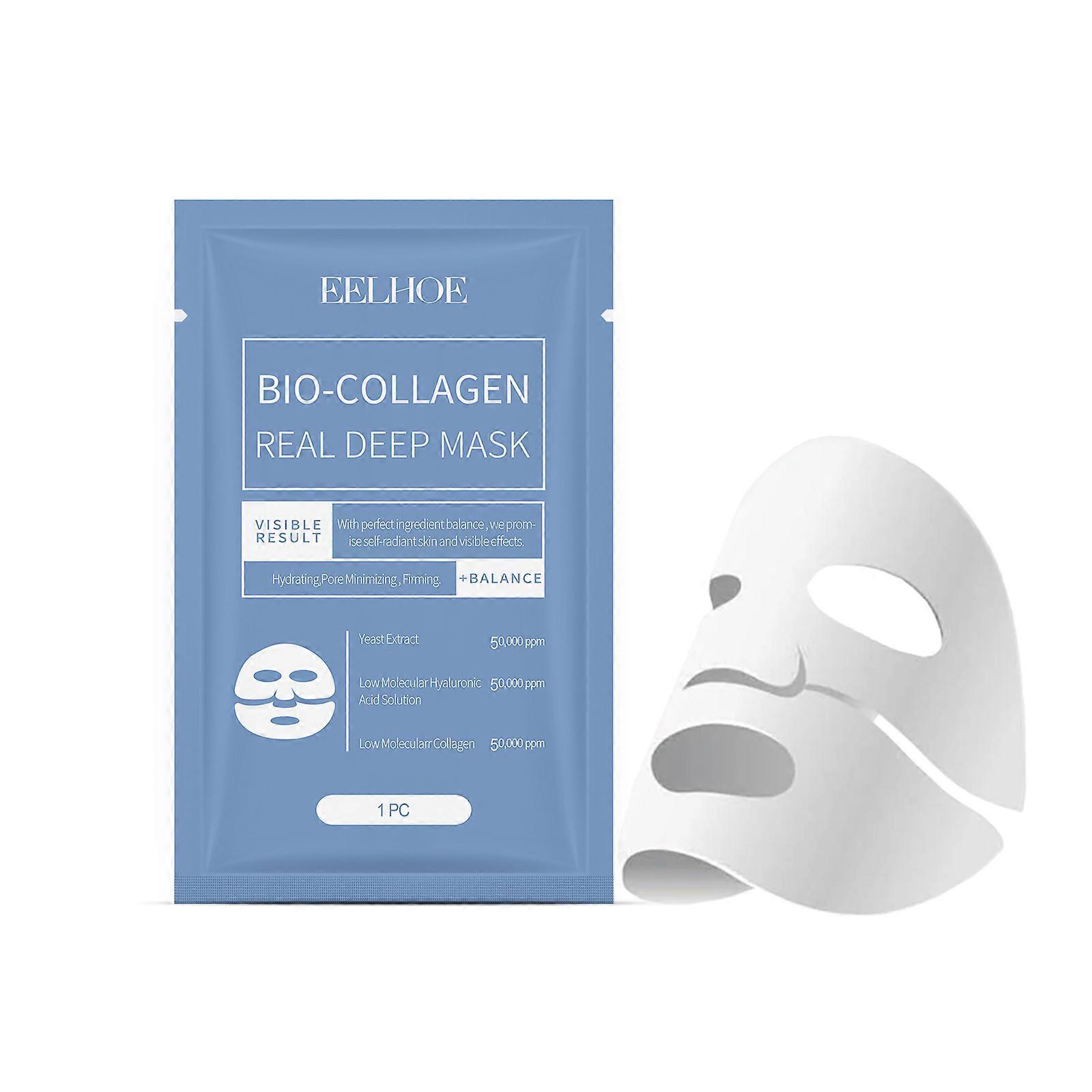 Collagen Face Mask for Anti-Aging with Centella Asiatica, Deep Hydration and Wrinkle Reduction
