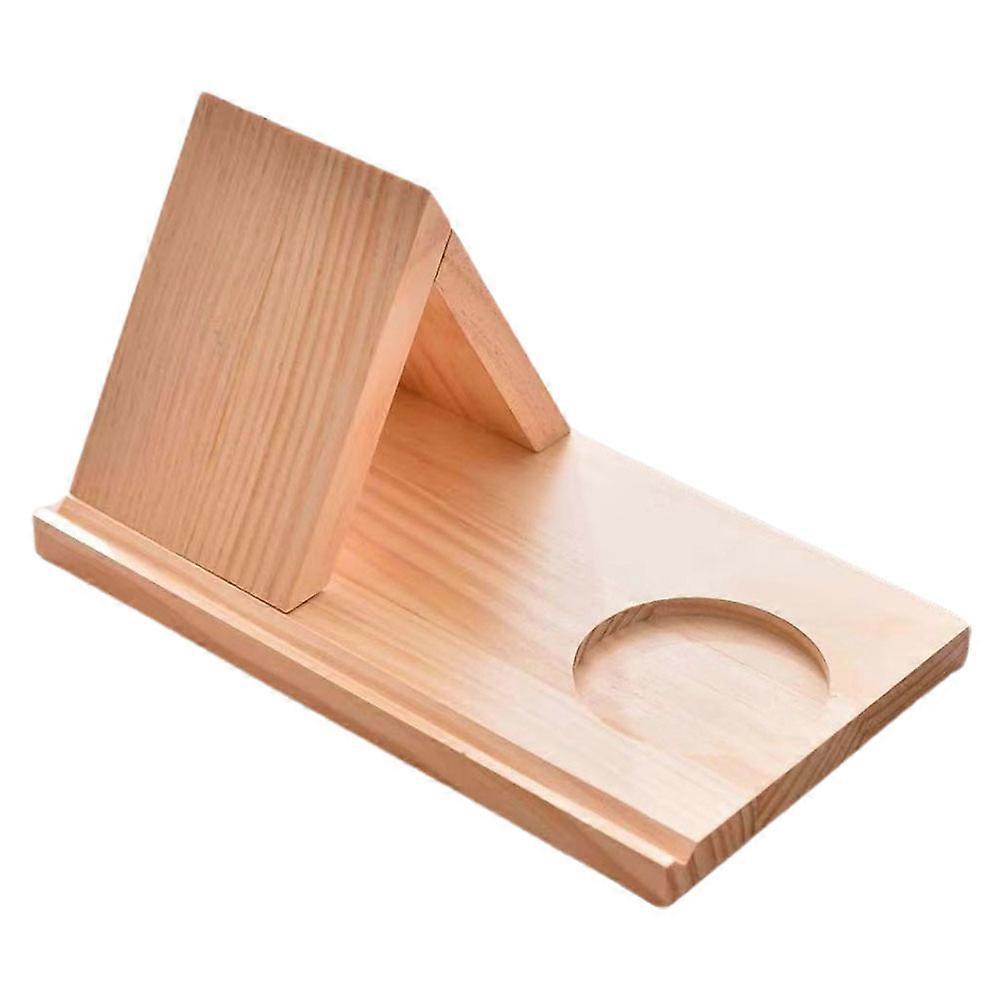 Triangle Book Holder for Bookshelf Use Wooden Multipurpose Stand