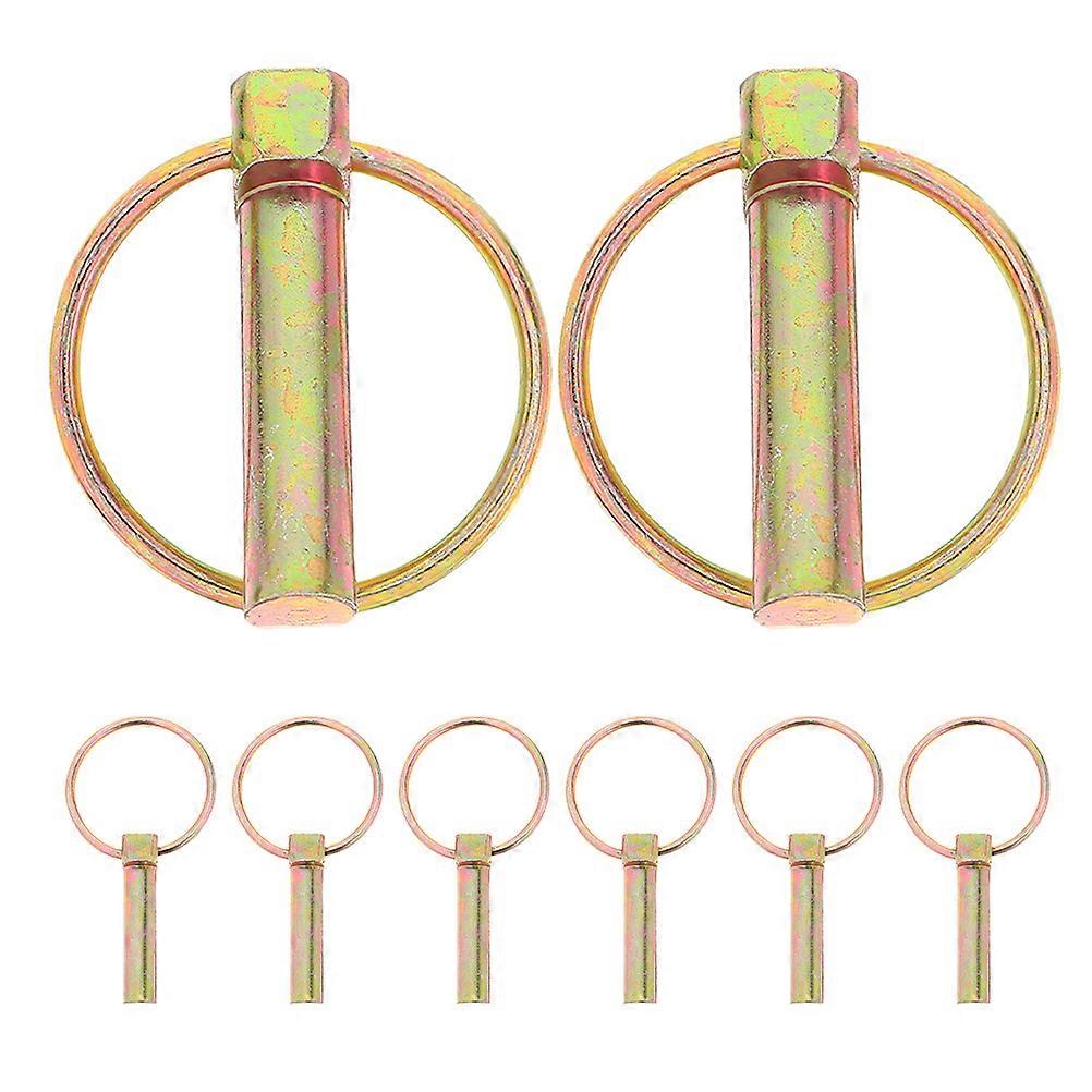 Heavy Duty Locking Pins for Trailer Hitch Golden 8Pcs Kit