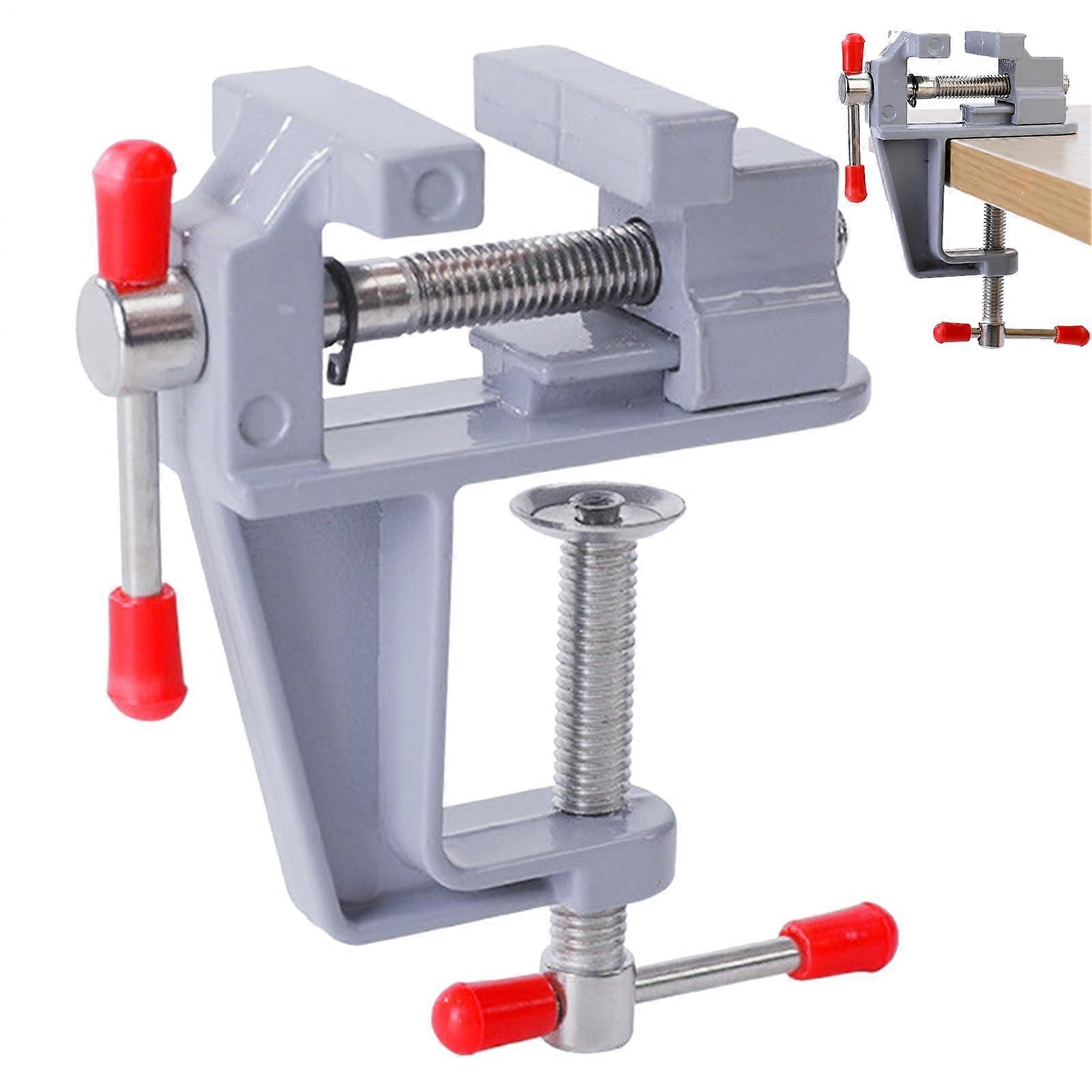 Small Aluminum Bench Vise Clamp – Rustproof Lightweight Table Vice for Home and Outdoor Work