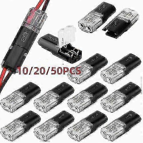 10-50pcs Double-wire Plug-in Connector With Locking Buckle