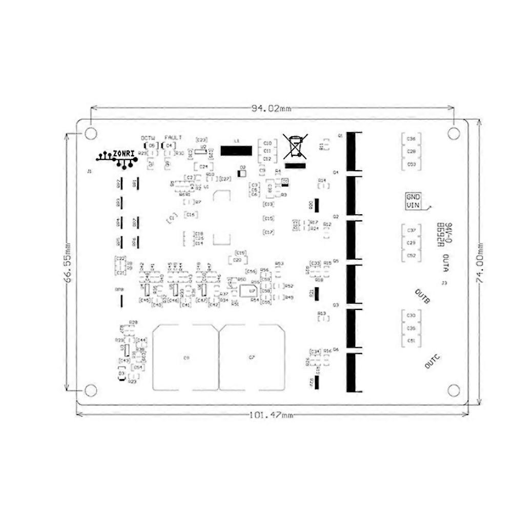 DRV8301 High Power Motor Driver Board Module for ST FOC Vector Control DC 5.5-45V Brushless/PMSM Drive