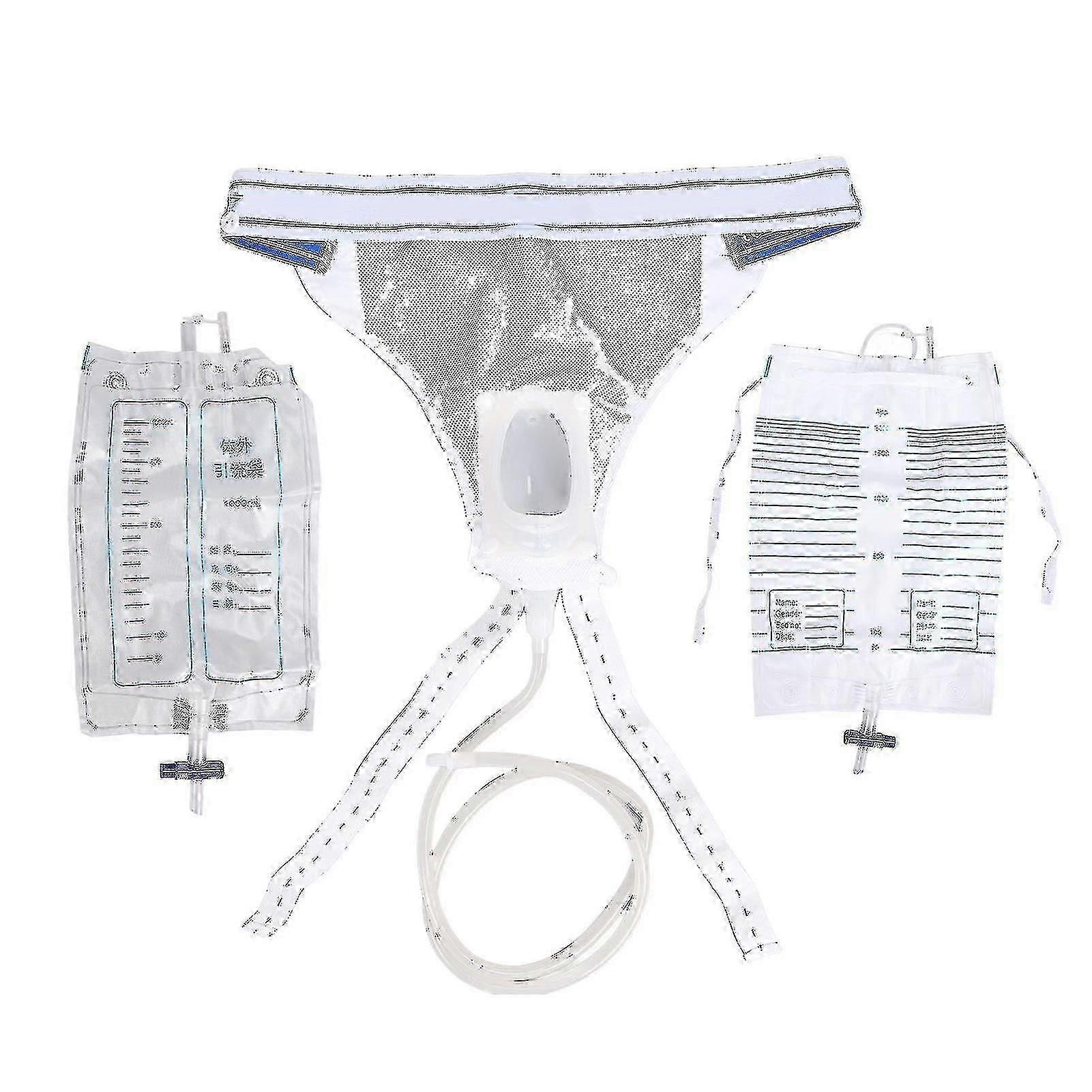 جامع البول المحمولة سيليكون أنثى كيس تصريف البول جامع قسطرة للنساء المرضى المسنين Tw