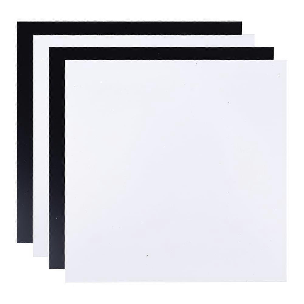 PVC Foam Boards Poster Board for Crafts Modelling Art Display School Projects Square Mixed Color 20.4x20.4x0.5cm 2 colors 2pcs/color 4pcs
