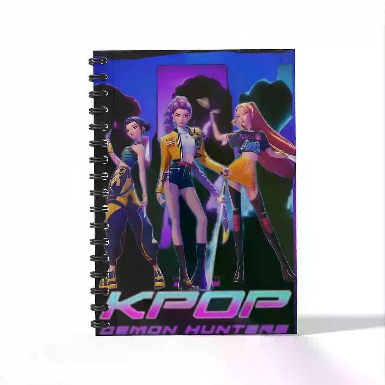 KPOP Witch Hunter Circle Notebook Student Classroom Notes K-POP Collection Portable and Easy to Carry