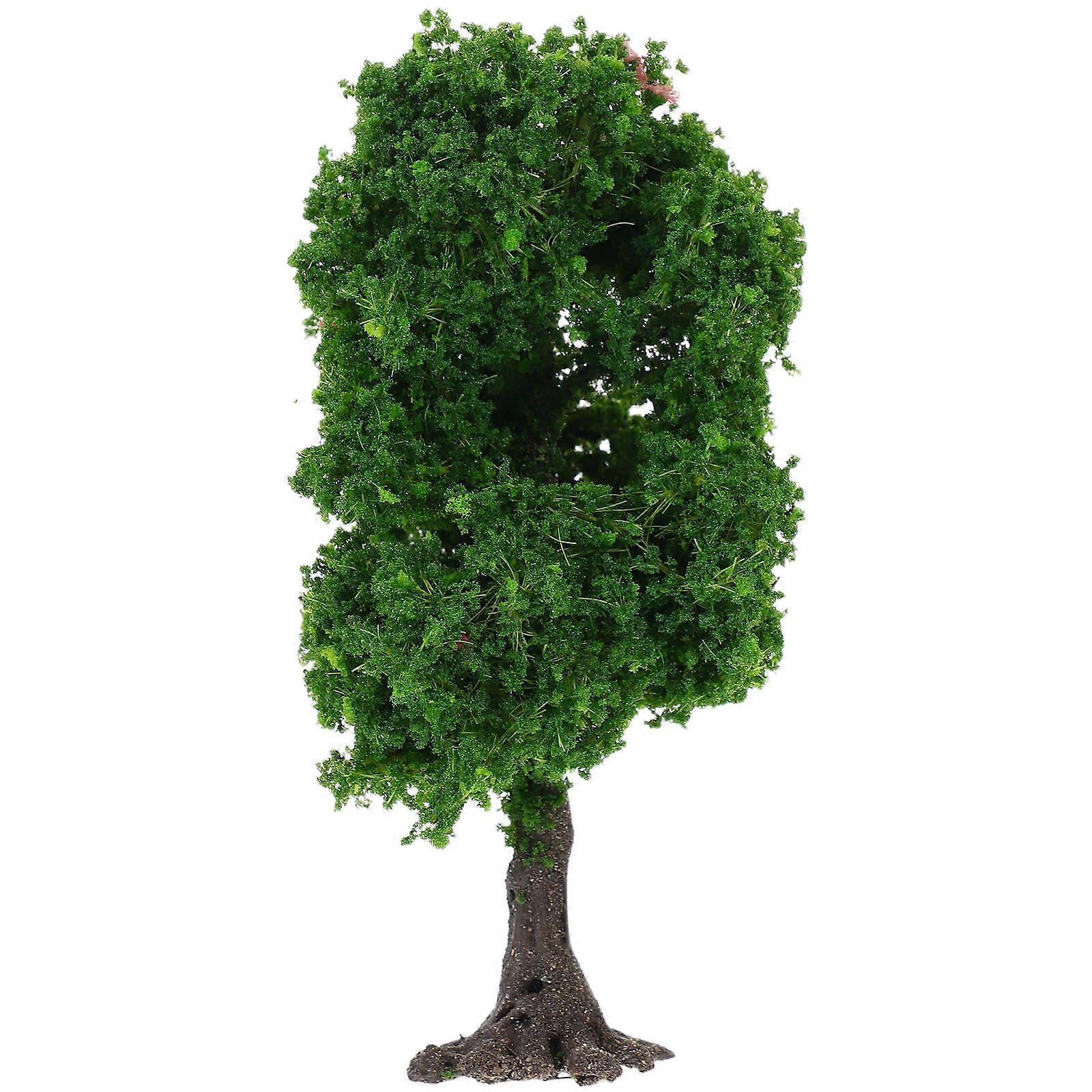 Landscape Tree Model Miniature for Decoration Green Plastic and Wire