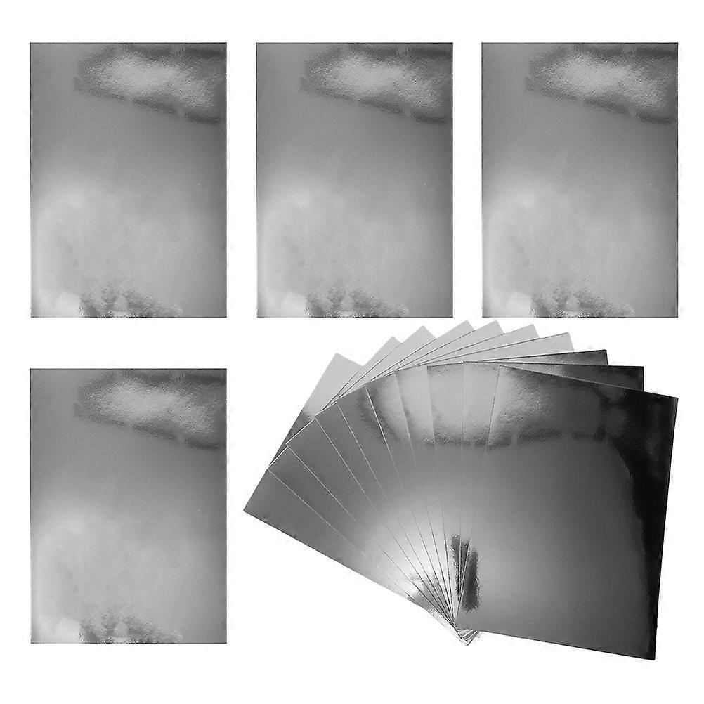 Silver Metallic Cardstock Paper for DIY Projects 20Pcs Mirror Surface Sheets