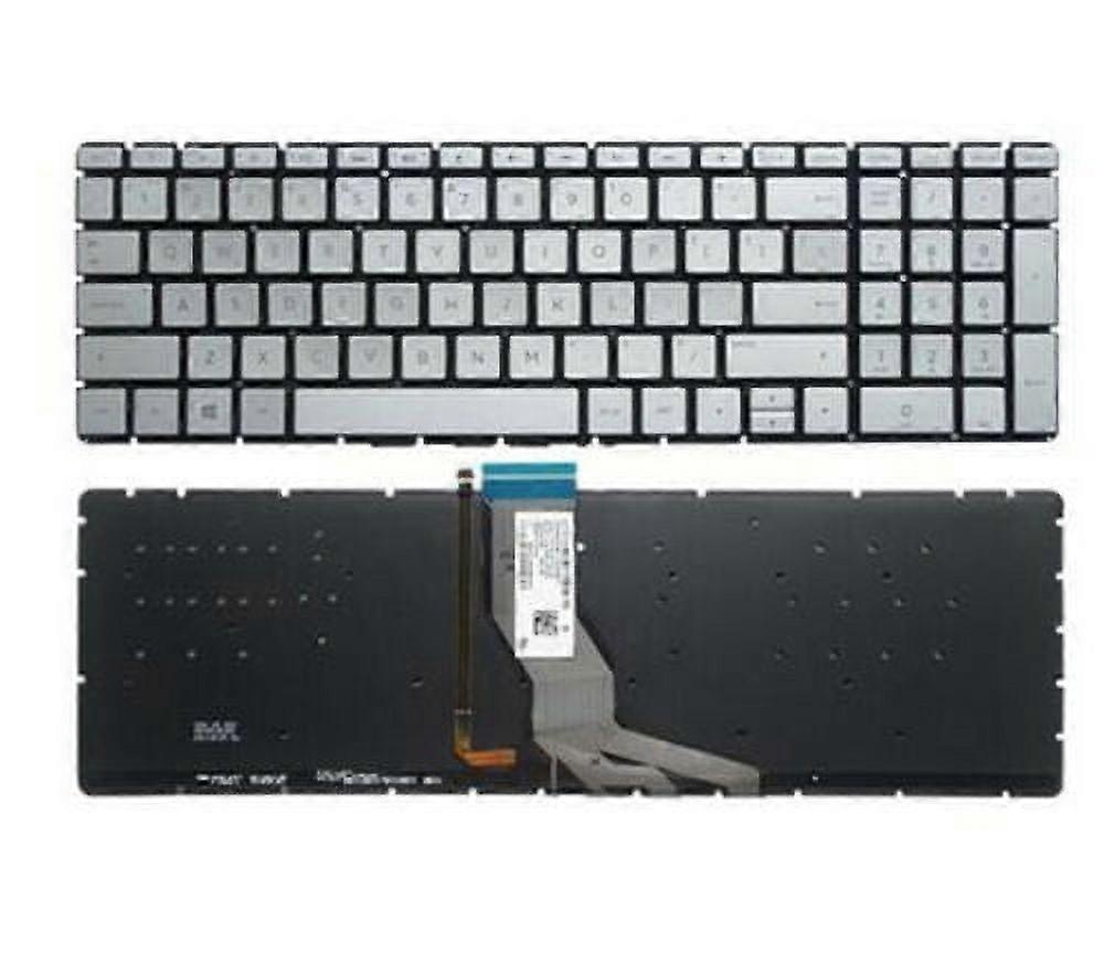 US Silver English Backlit Keyboard for HP 15-EF models (Without palmrest)