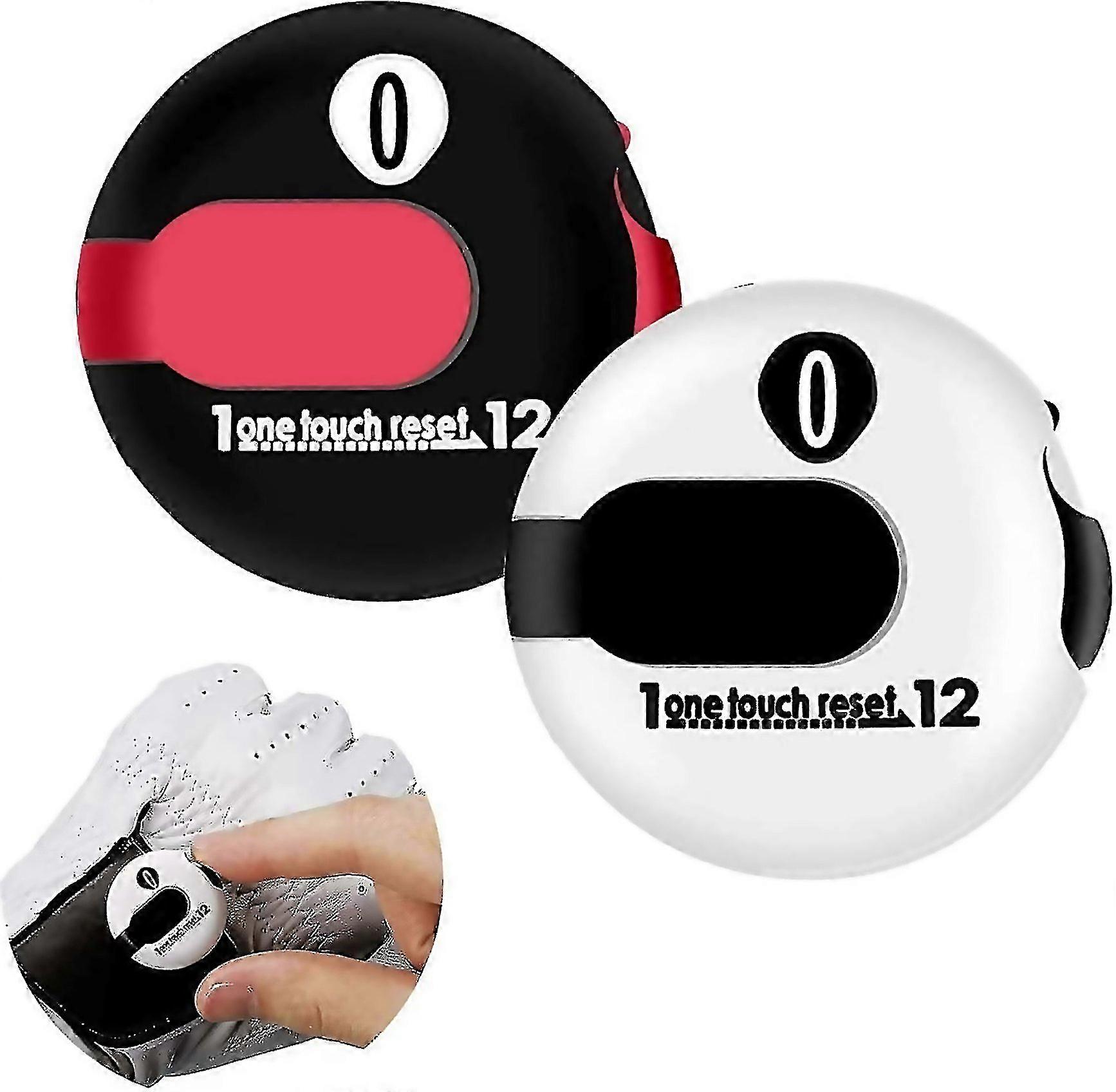 For Golf Score Counter Stroke Clicker Clip One Touch Reset Up To 12 Shots Portable Attachment Counte