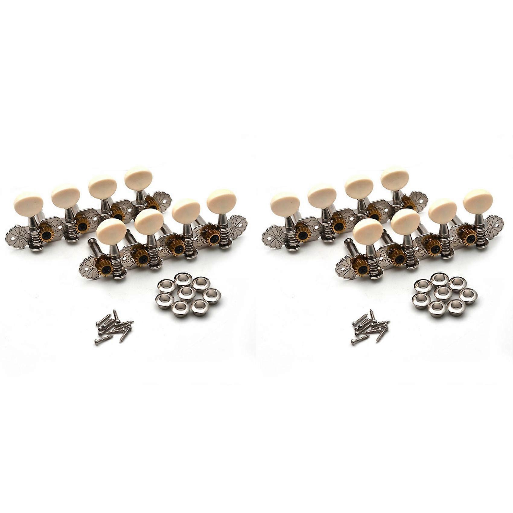 2 Set Mandolin Tuning Pegs Set Right & Left Hand Tuners 8 String Machine Heads Mandolin Instrument Accessories