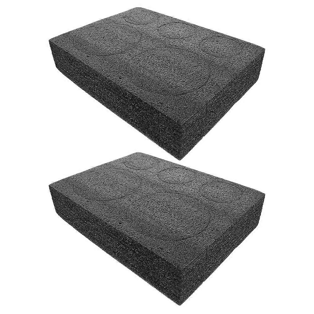 Drink Holder Tray for Takeout Beverage Carrier Foam Tray 2Pcs Black