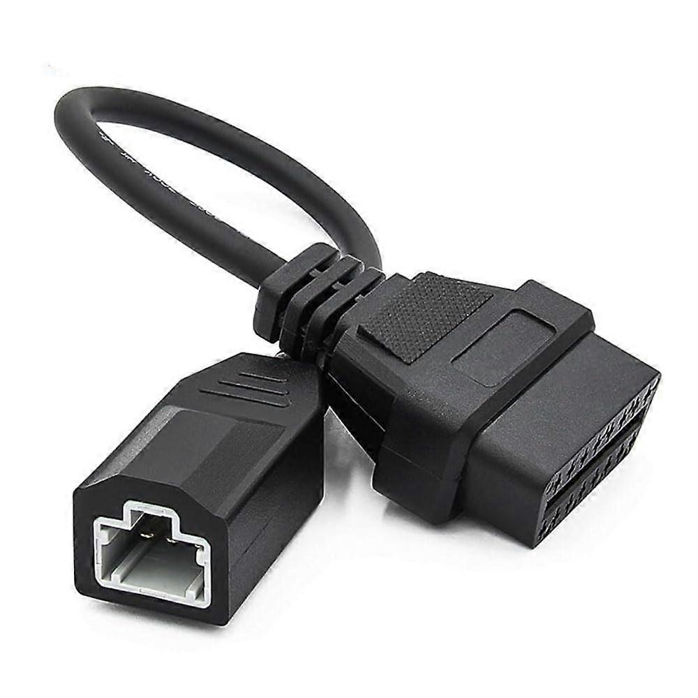 OBD2 Adapter Cable Compatible with Honda, 3-Pin to 16-Pin Diagnostic Converter, Durable Connection