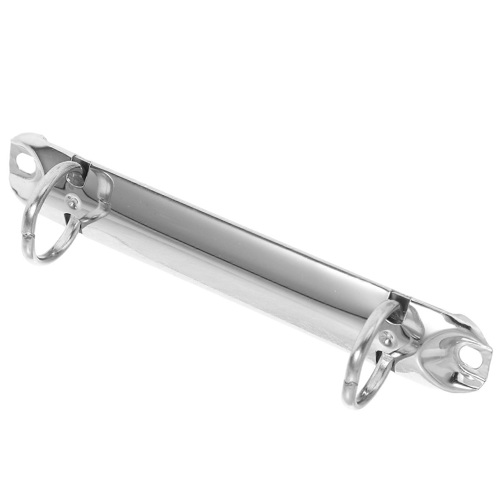 DIY Silver Metal Two Ring Binder Mechanism for Organizing School Documents