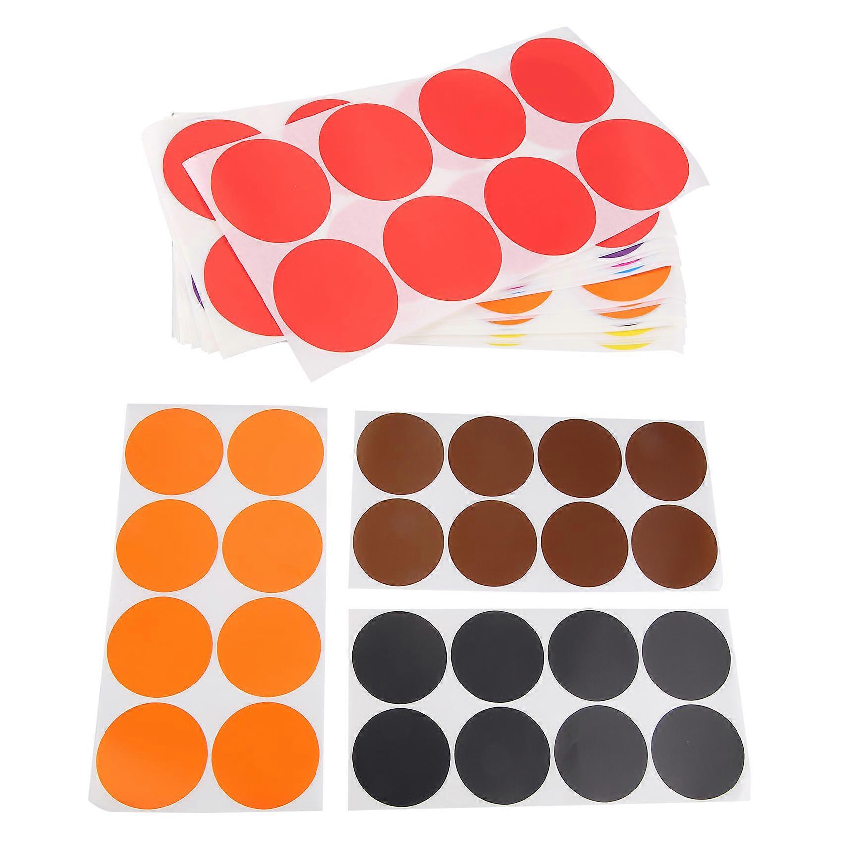 2 Inch Round Color Coding Sticker 10 Assorted Colors Circle Dot Labels Self-Adhesive Colored Solid
