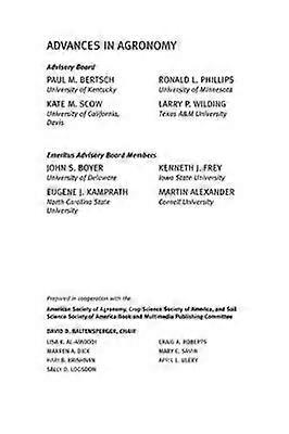 Advances in Agronomy