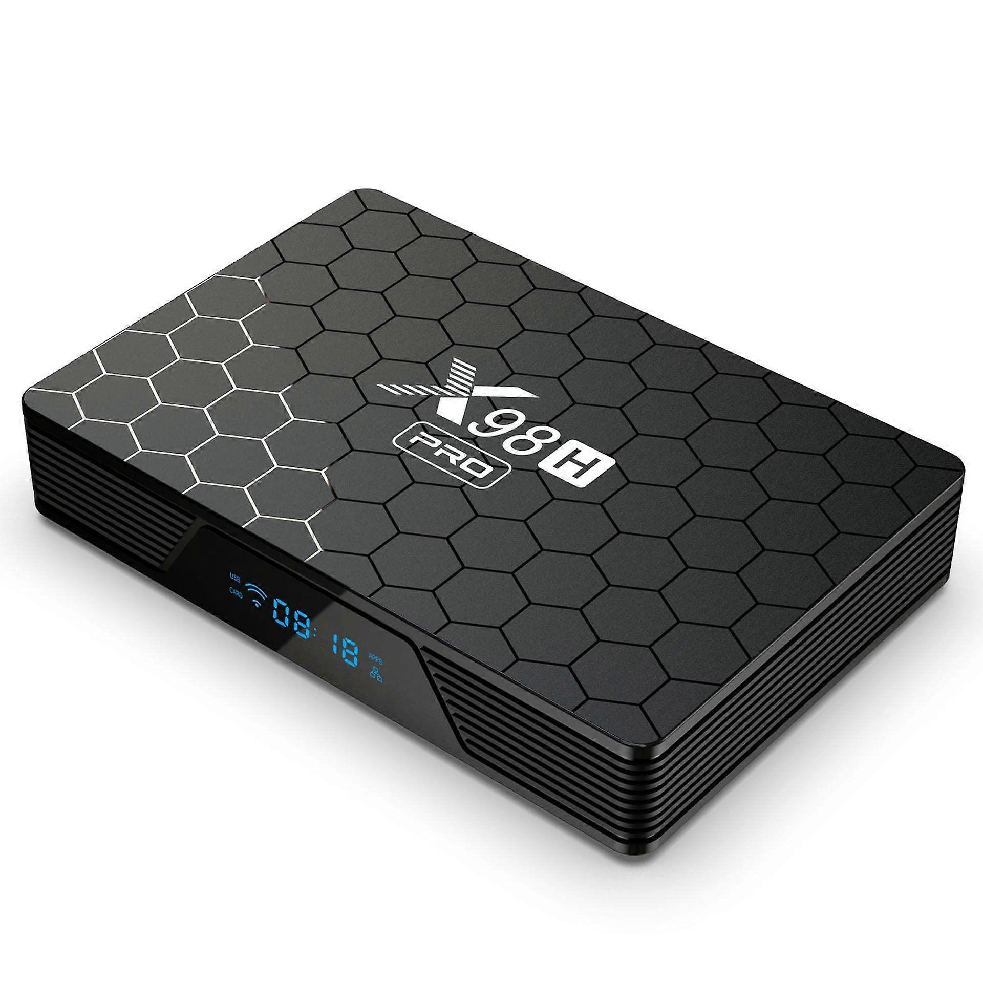 Android TV Box 12.0 X98H Pro 4GB RAM/64GB H618 Quad Core 64Bit CPU 1000M LAN Dual WiFi 2.4G/5G 4K AV1 3D USB 3.0 BT 4.2