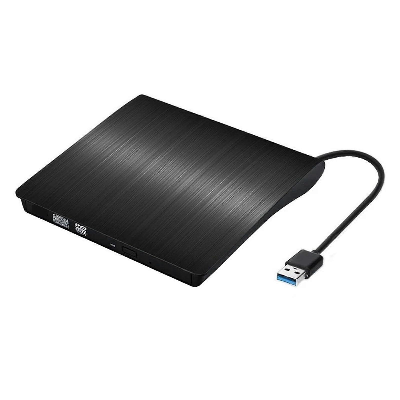 External DVD Player USB 3.0 Slim Portable DVD Drive Burner And Reader For Laptop PC Desktop iMacs Black