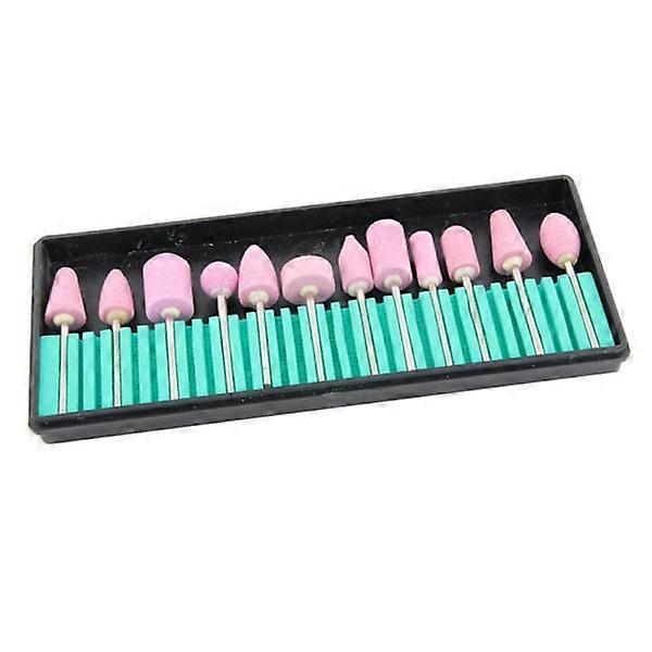 12 drill bits pink - Bits for electric file
