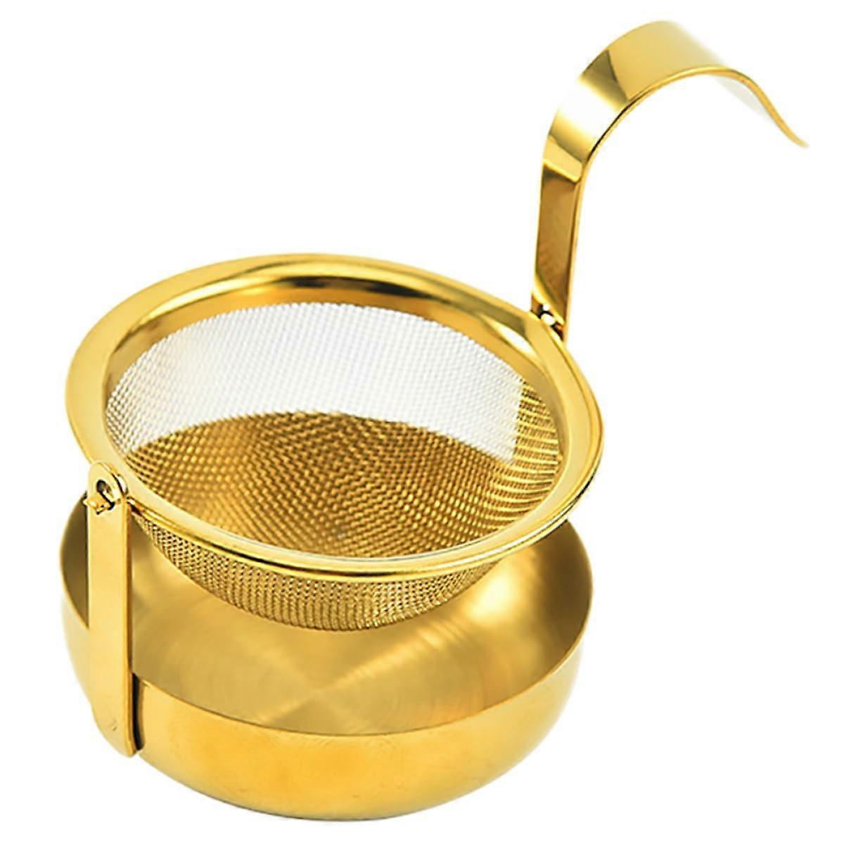 Stainless Steel Tea Strainer with Fine Mesh, Reusable Loose Leaf Infuser for Home and Travel
