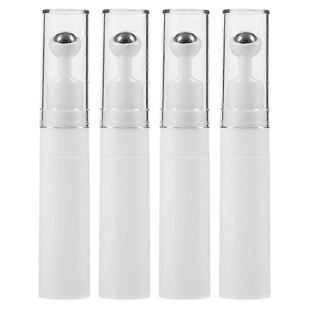 Eye Cream Roller Bottles for Portable Hydration 4Pcs Glass Refillable Pack