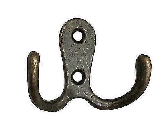 10 double metal hooks + storage hooks with screws - suitable Compatible coat hooks cabinets Fast