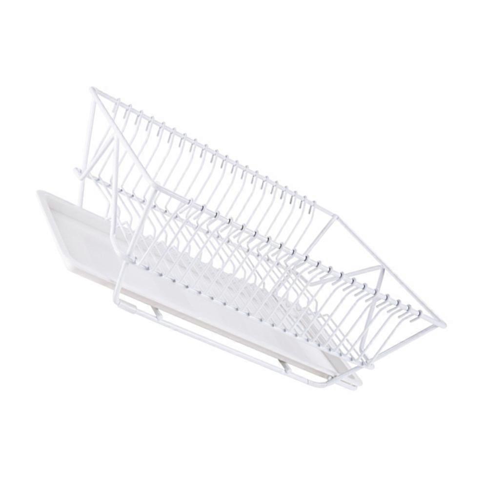 Utensils Basket Holder Dish Drainer Kitchen Counter Daily Use Rectangular Structure 38.5X28.5X14.5CM 1Set