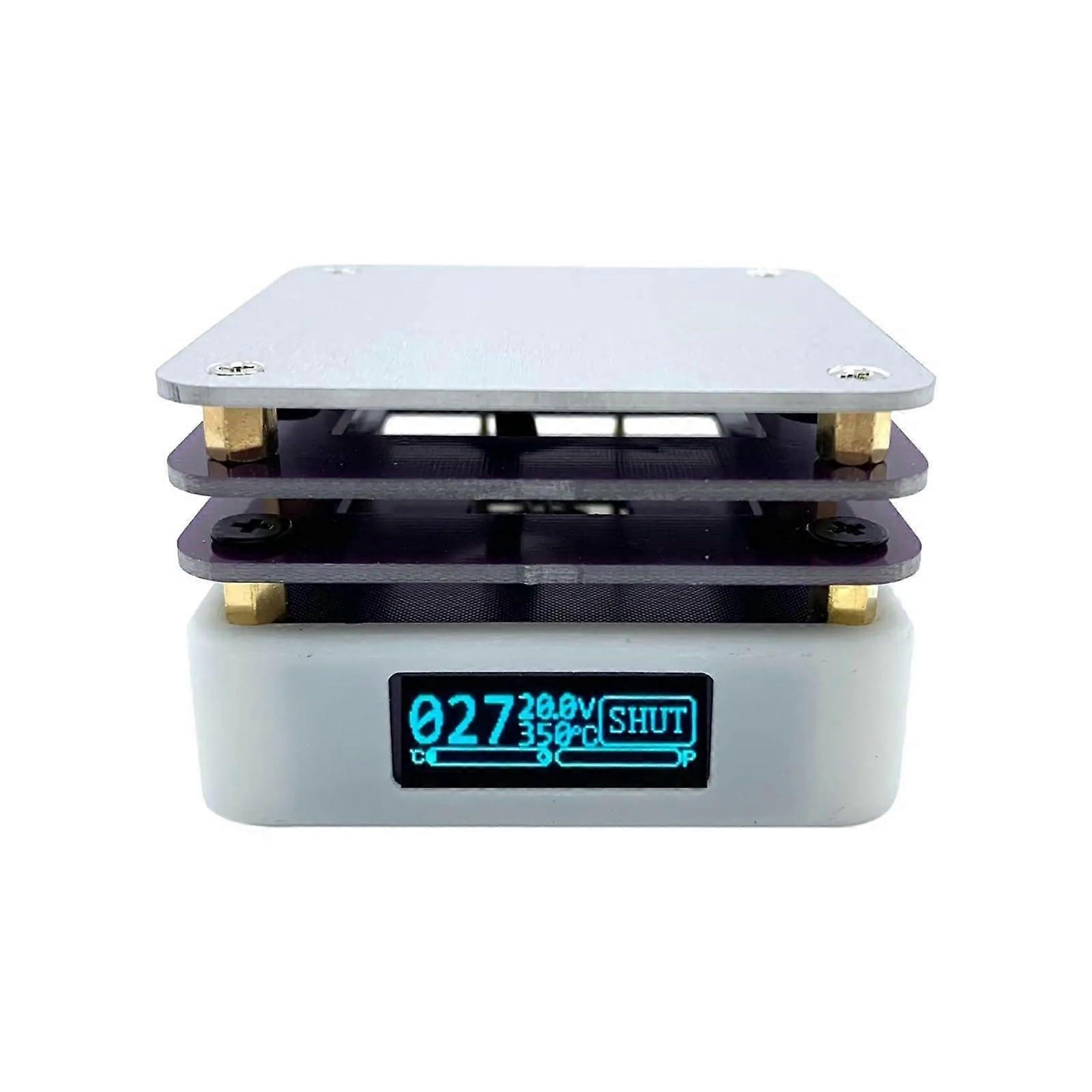 Hot Plate Soldering Station with Fast Heating, Precise Temperature Control and LED Display, 65W PCB Preheating Tool