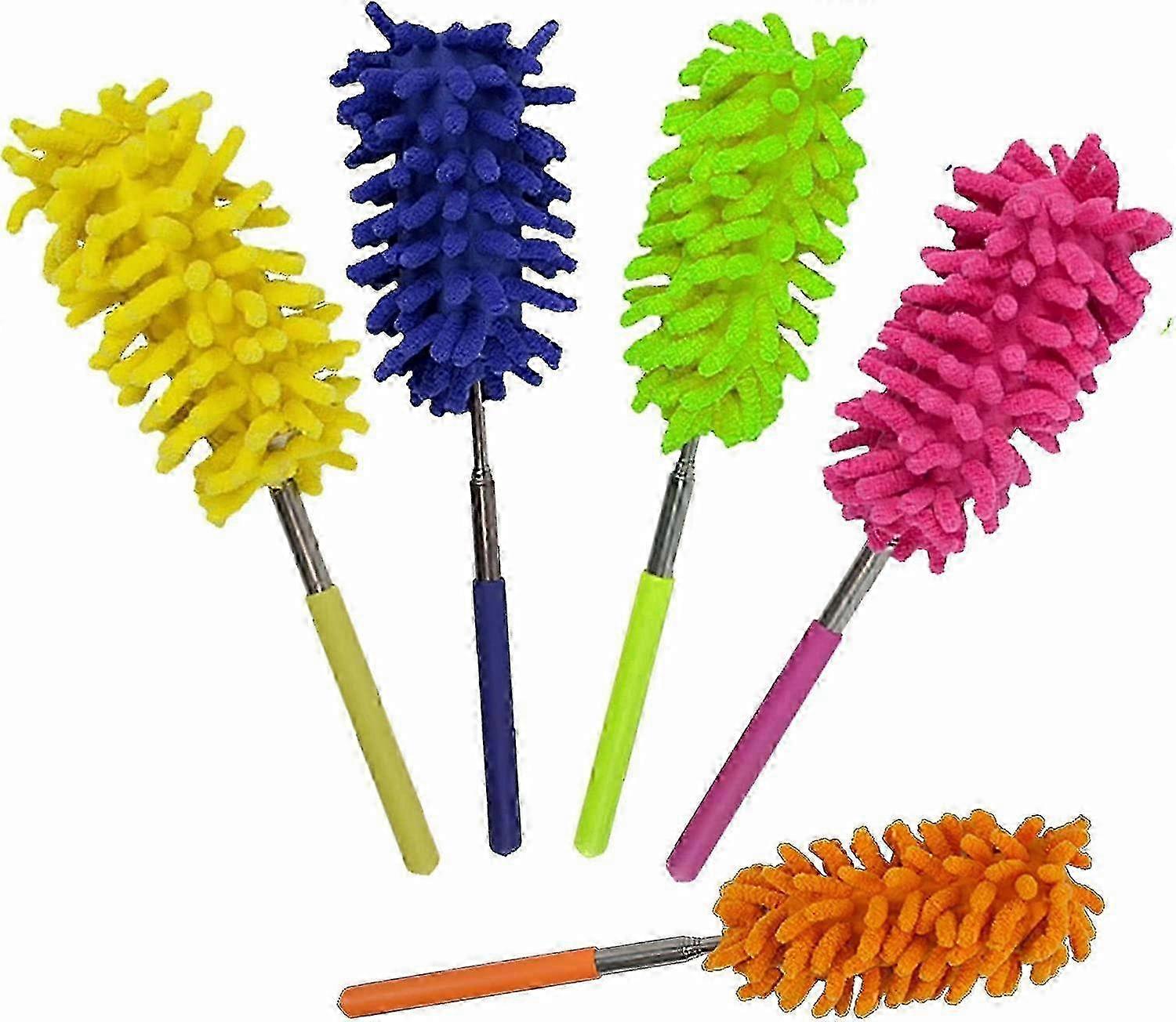 2025 Extendable Feather Duster with Washable Microfiber Head for Home & Car Cleaning