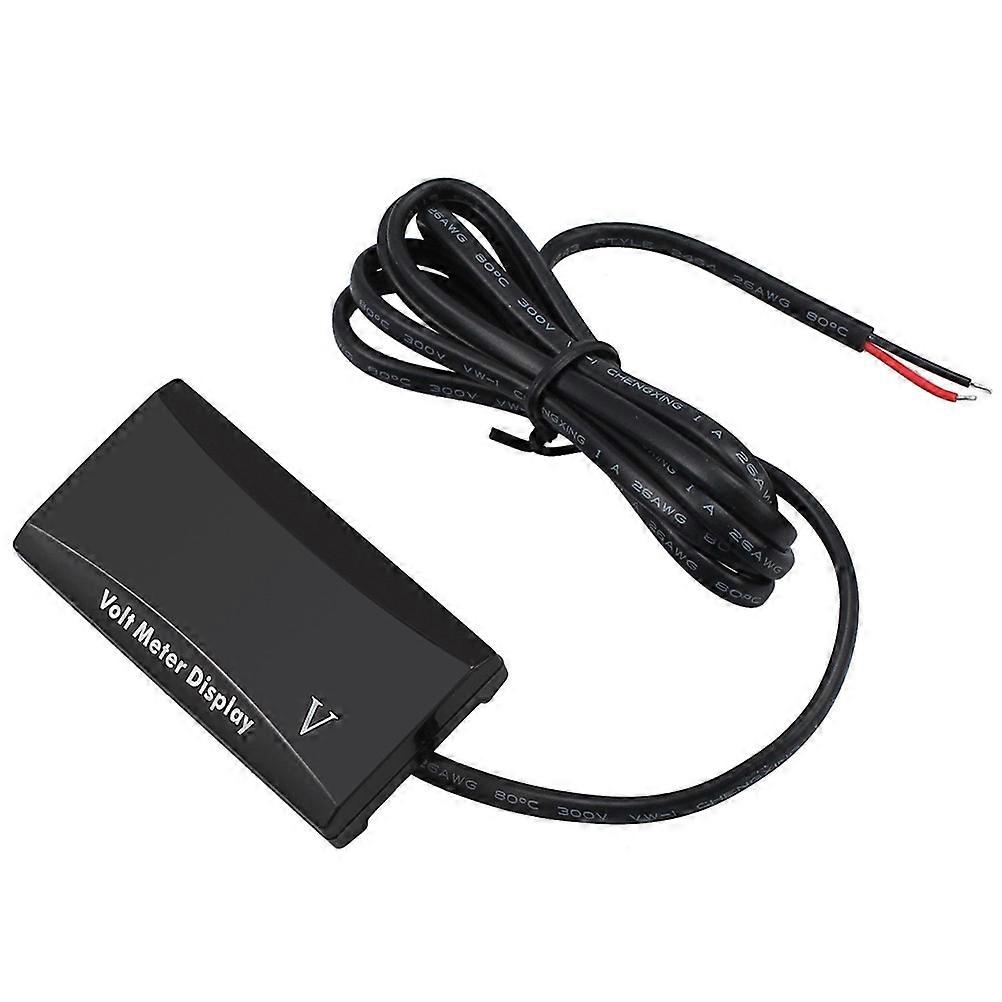 Blue Motorbike Voltmeter Digital Display Waterproof