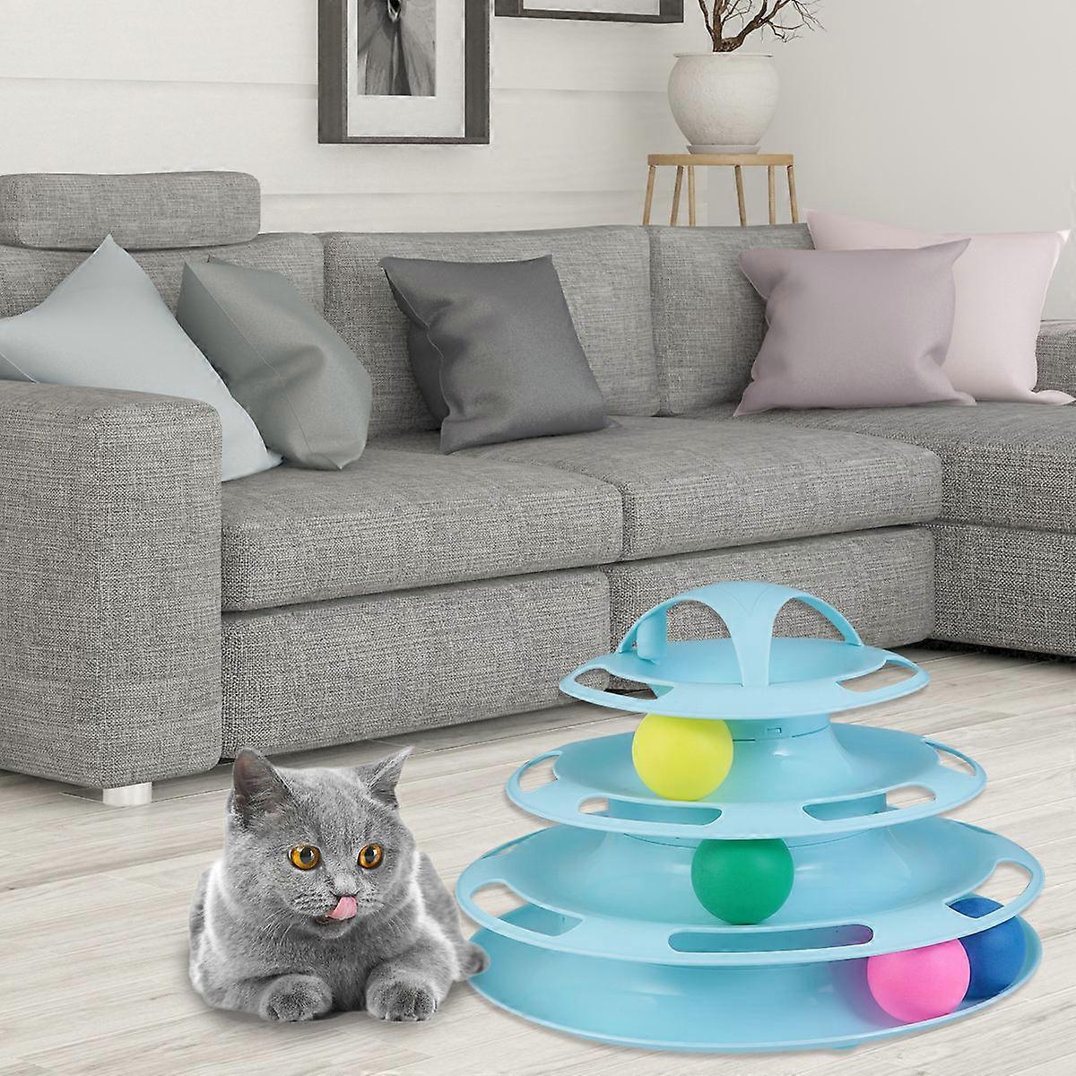 Kitten Interactive Plaything for Fun Chasing Ball Activity
