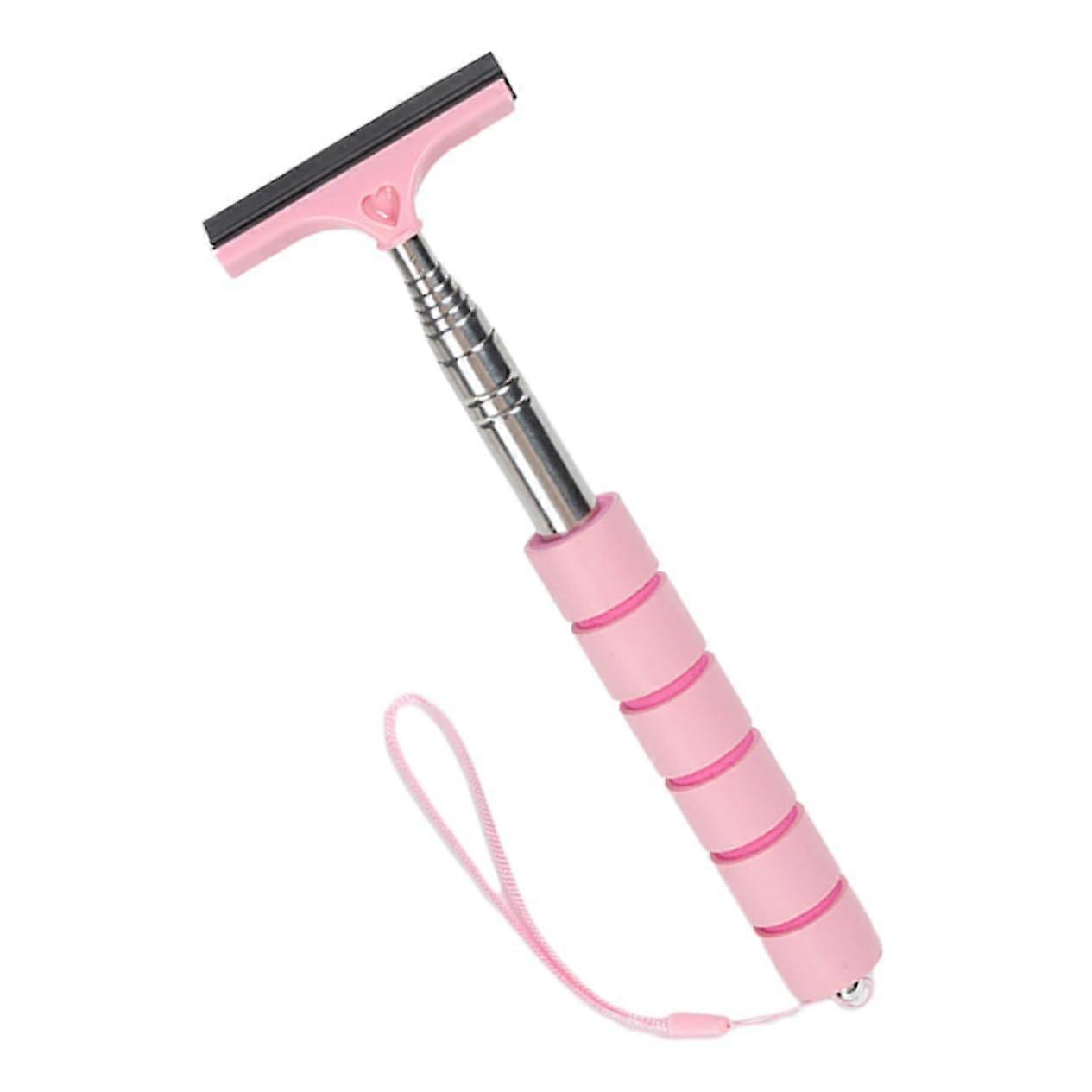Car Windshield Cleaning Tool with Telescopic Handle and Ergonomic Grip for MultiSurface Use