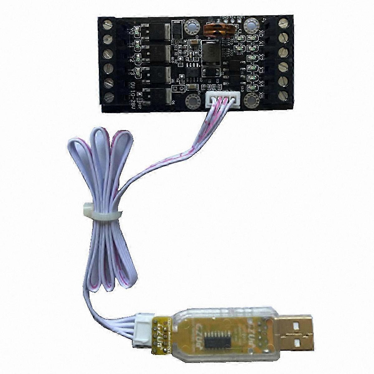 FX1N-10MT PLC Control Board, 6 Input 4 Output Transistor, DC 10-28V Power Supply with Programmer