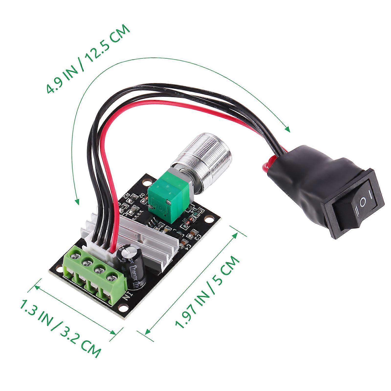 Winomo Dc Motor Controller Pwm Function with Reversible Switch