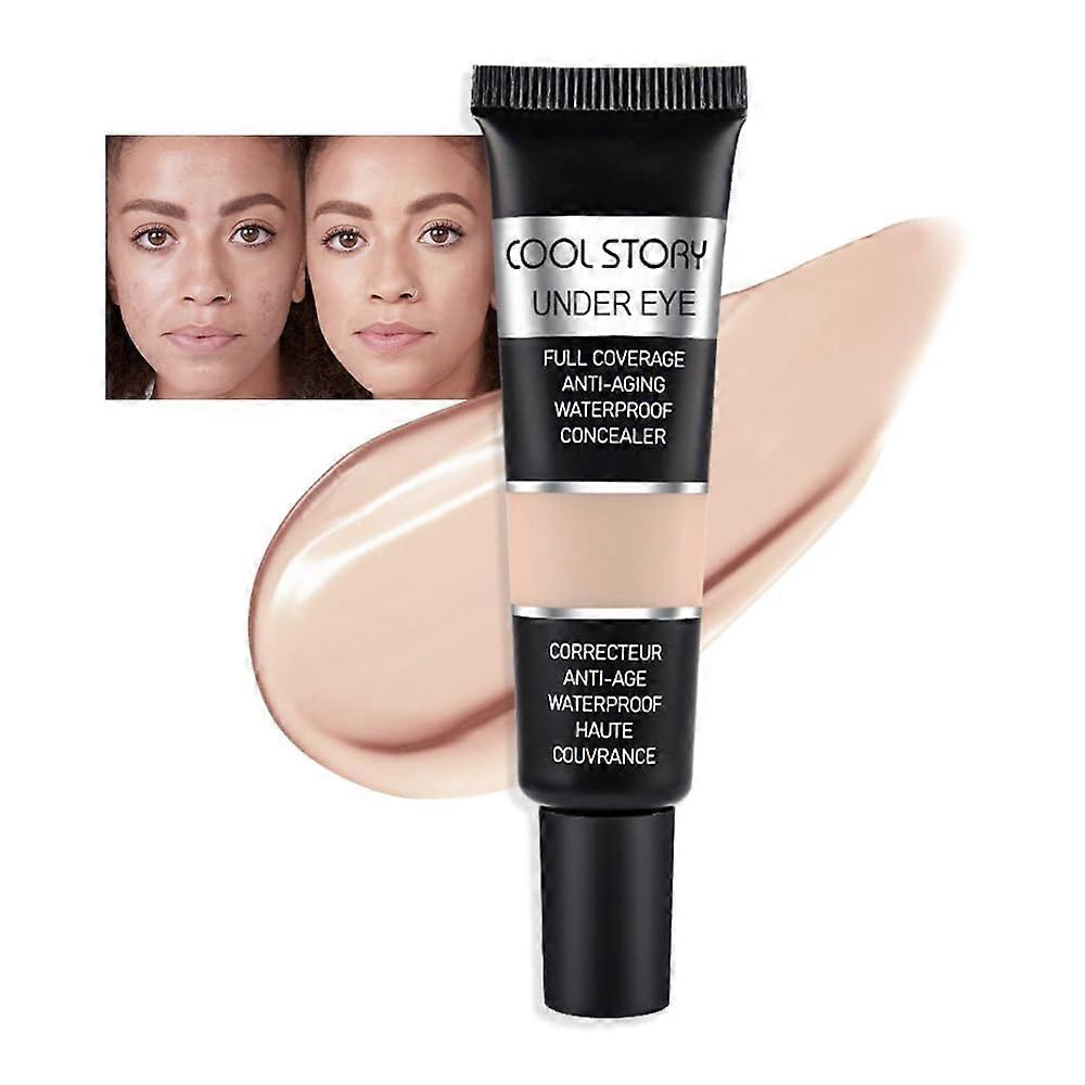 Under Eye Concealer for Mature Skin, Full Coverage Dark Circle Corrector, Waterproof Matte Medium