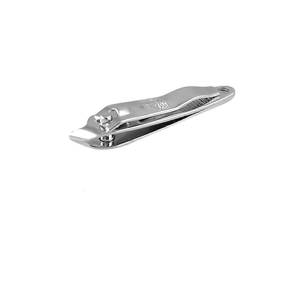 Metal Toenail Clipper with Precise Sharp Blades, Compact Foldable Silver Tone Keychain Design