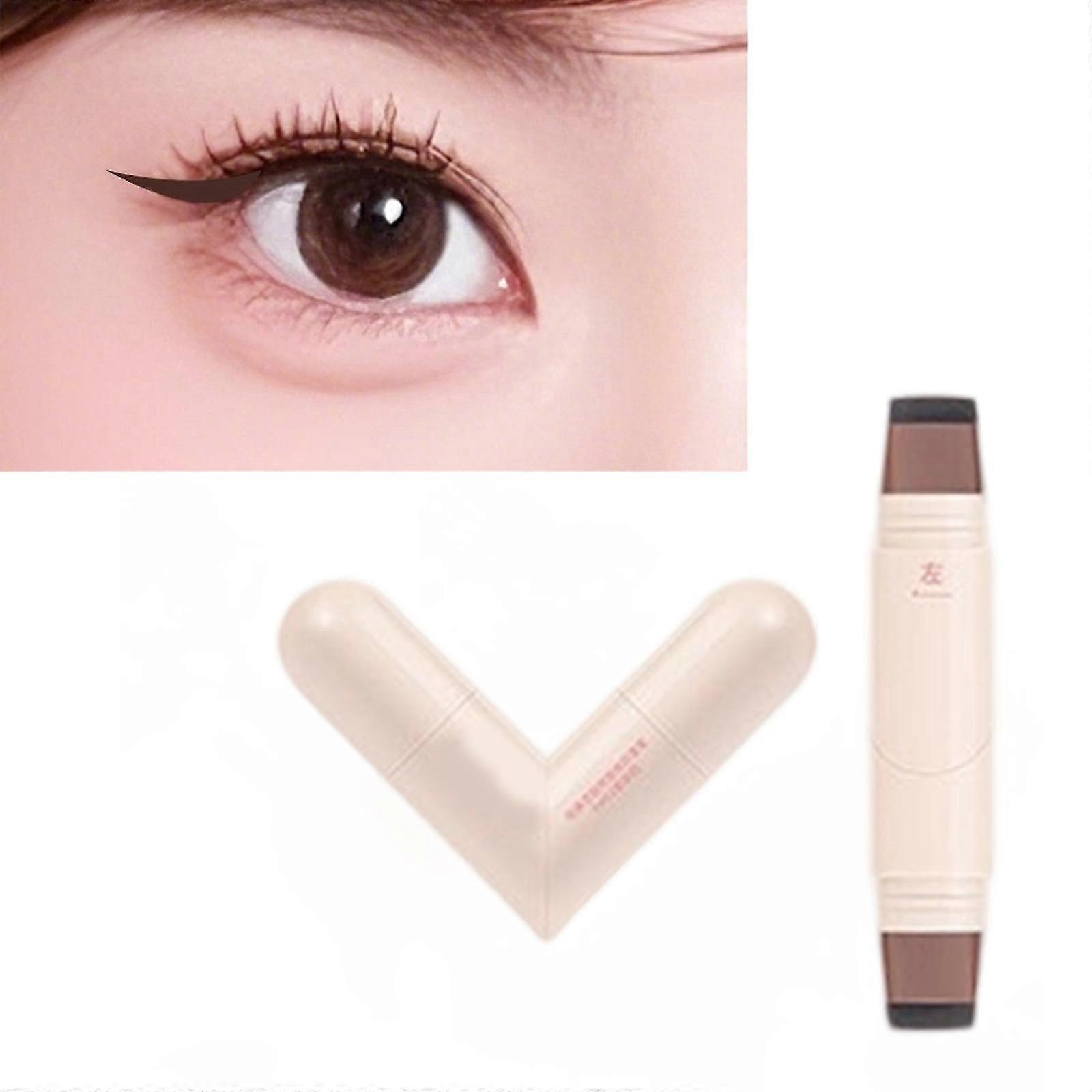 Double Ended Eyeliners Stamp For Precise Winged Liner And Smooth Application Ideal For Beginners And Professionals brown