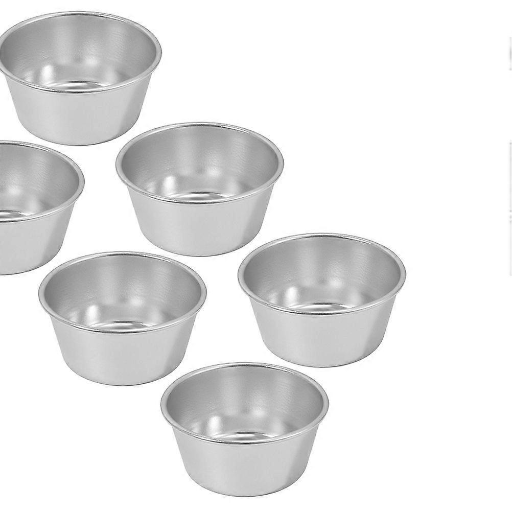 6Pcs Muffin Cake Molds Multi-function Muffin Cups Metal Baking Molds Baking Accessory