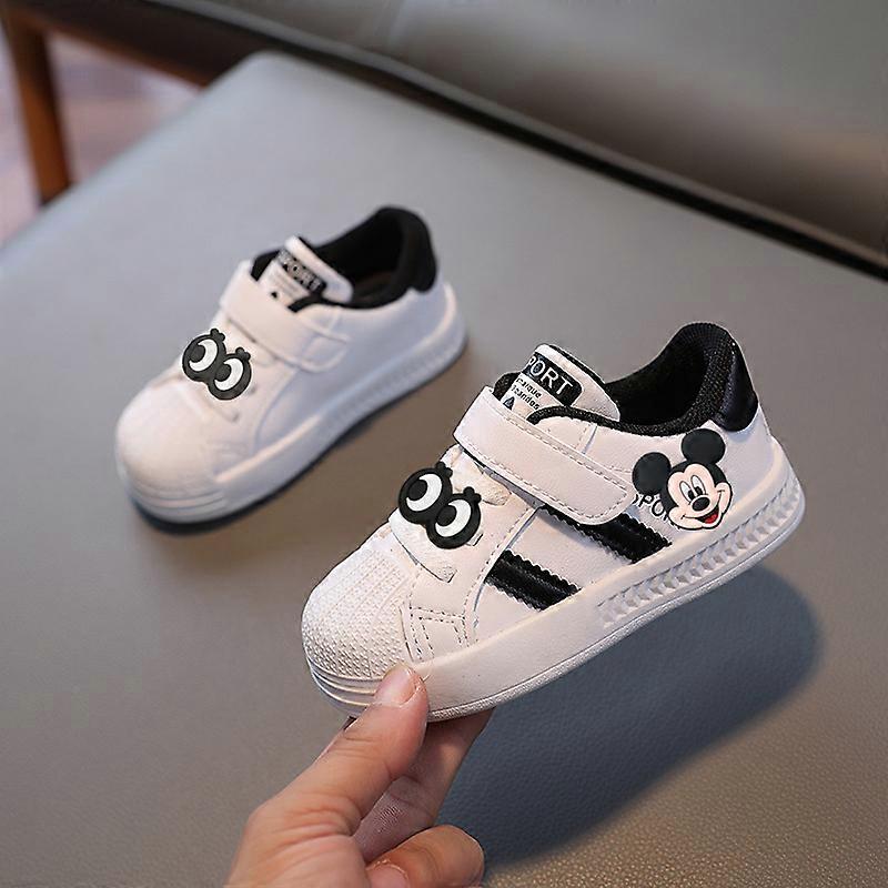 Disney Kids Sneakers Spring fall New Boys Casual Shoes Girls Toddler Shoes Baby Low Top Board Shoes Mickey Mouse first walkers