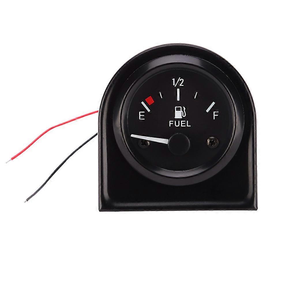 Fuel Level Gauge 12V for Automobiles 3Pcs with Pointer Black