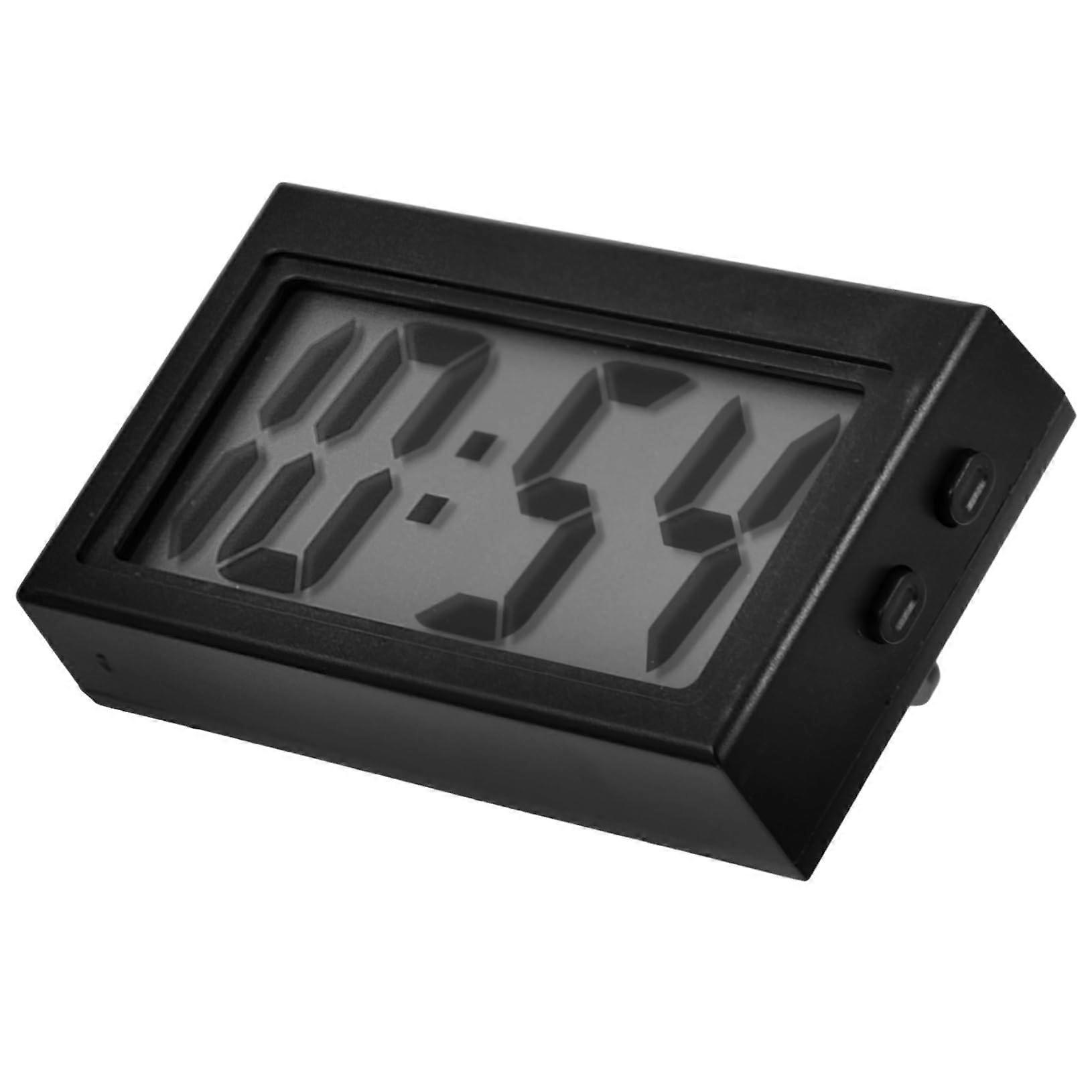 Car Digital Clock with Precise Time Display for Dashboard, Compact Durable Plastic, Easy Install